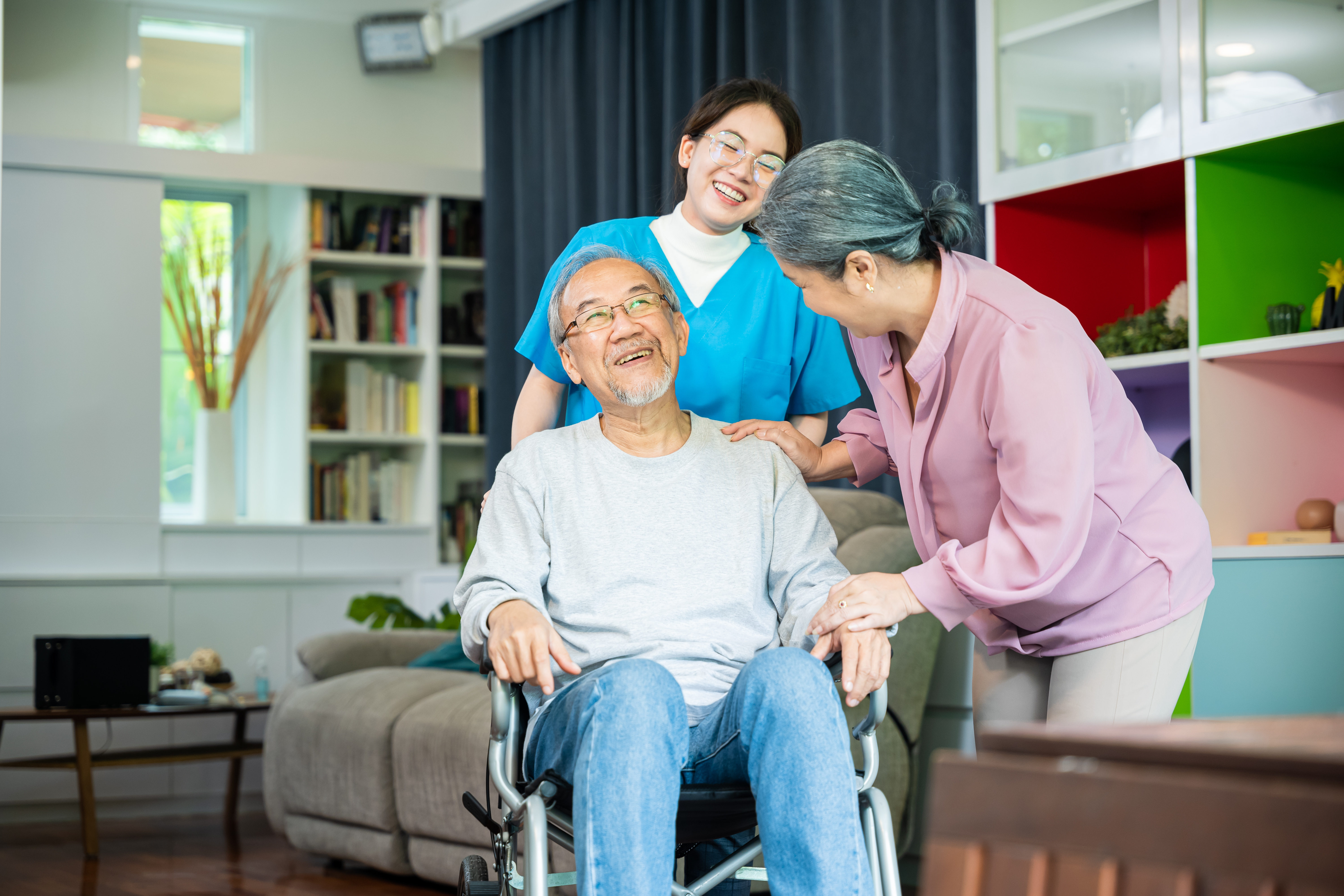 Resident receiving personal care support